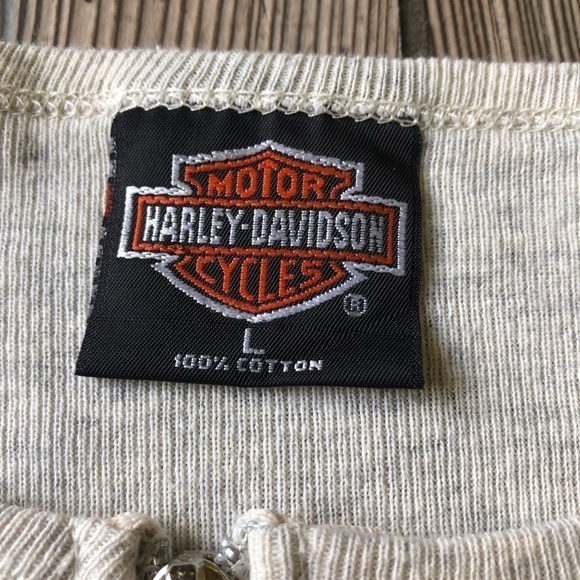 Vtg Harley-Davidson Cool Springs, TN Zipper Shirt - Picture 7 of 7